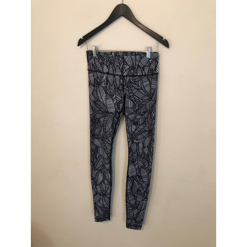 lululemon athletica Black and White Patterned Leggings